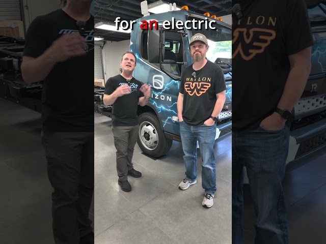 Rizon electric truck contest! Who can drive the most efficient? #summeronshorts #electrictruck