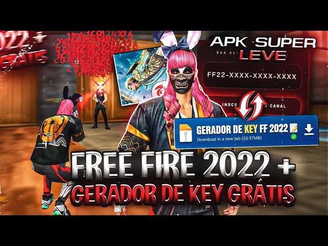 GERADOR DE KEY GRÁTIS! 🚨 COMO BAIXAR O FREE FIRE 2022 NO ANDROID E IOS + TUTORIAL COMPLETO 📲 