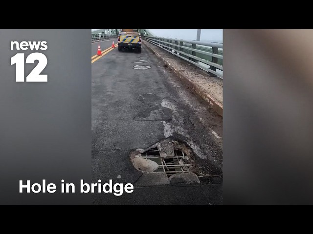 Video shows hole, missing concrete on bridge to Fire Island | News 12