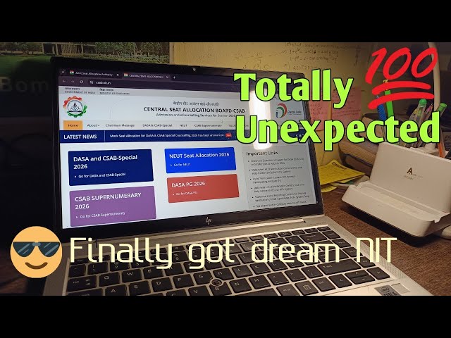 CSAB Mock seat allotment | Finally got my dream NIT 
