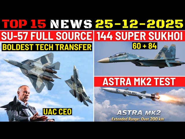 Indian Defence Updates : Su-57 Full Source Code Offer,144 Super Sukhoi,200 Astra MK2 Test,M777 Order