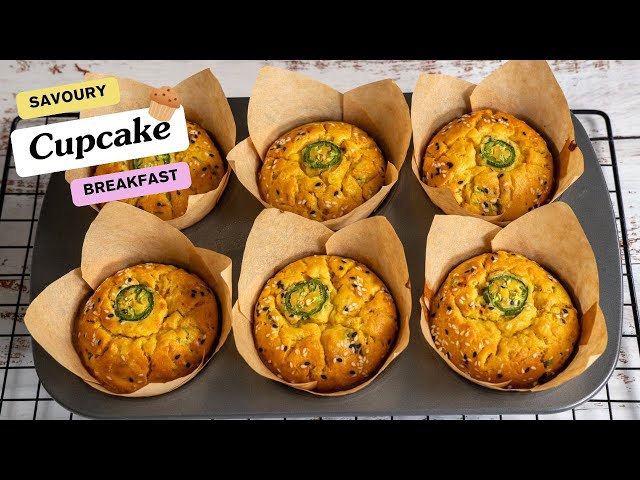 Savory Chickpea flour Cupcake For Breakfast or Snacks