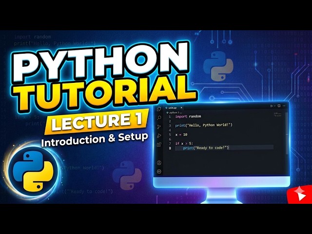 Lecture - 1 | Python Tutorial for Web Development in Bangla