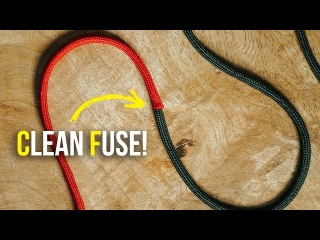 CLEANEST Way To Join Paracord Together | Fuse Paracord TUTORIAL