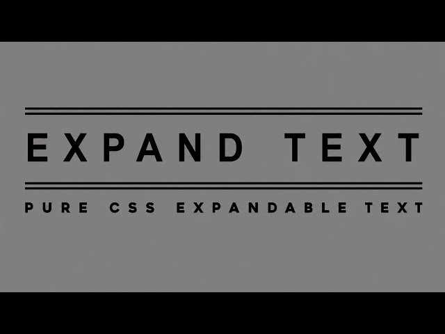 Pure CSS expand text hover tutorial. text hover expandable text effect. #css #html #coding #code 