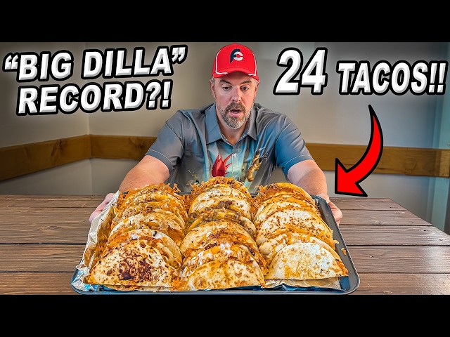 "Most People Just Eat Three!!" | Tipsy Cow's "Big Dilla" Taco Record Challenge!!