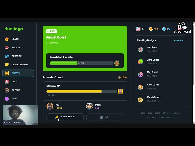 Let's Play Duolingo #472 - Black Skin Community School