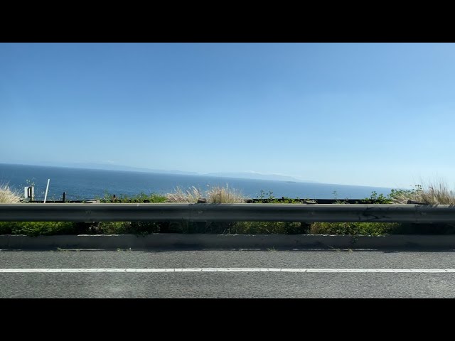 Scenic Drive: Passenger Side View of Nature on the Road