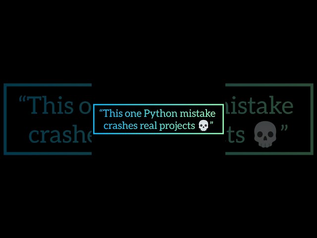 This Python Mistake Crashes Real Projects 💀 | Mutable Default Argument Explained #shorts #python