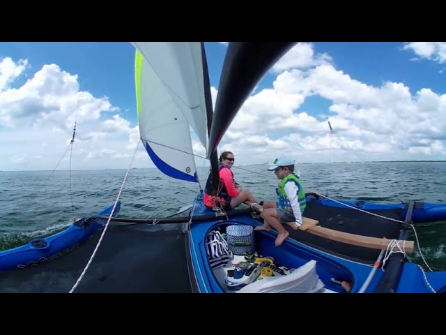 360° Going Fast on Windrider 17 Sailboat