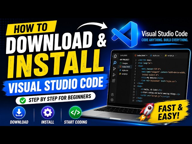 How to Install Visual Studio Code on Windows 11 | VS Code Installation Guide 2026