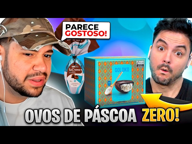 EXPERIMENTANDO OVOS DE PÁSCOA ZERO AÇÚCAR! - React Felipe Neto