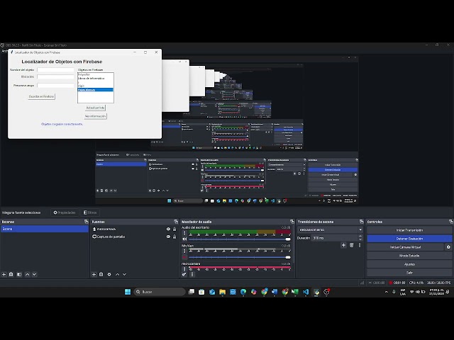 Video 1: Crear Programa de Localizar objetos con python, tkinter y  base de datos de firebase.