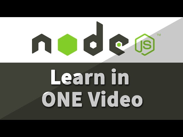 NodeJS Tutorial for Beginners In one Video