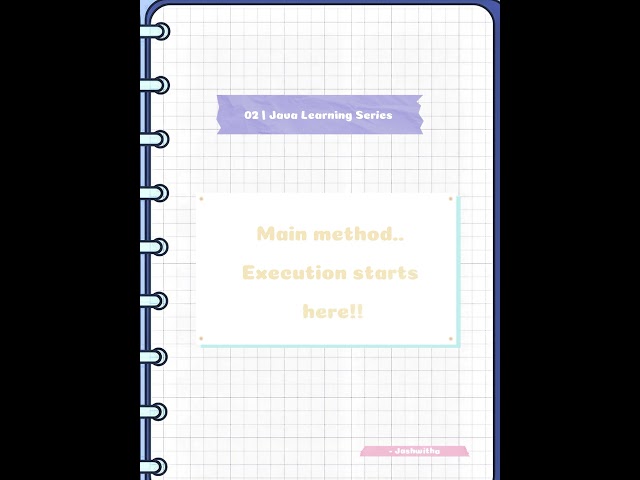 Where Java Program Starts. #java #education #javabeginners #programming #coding