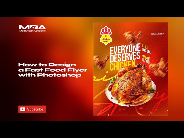 Fast Food Flyer Design Tutorial (Color Psychology) II Photoshop Tutorial
