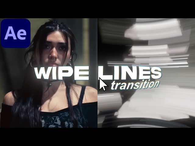 CRAZY Wipe Lines Transition - After Effects Tutorial