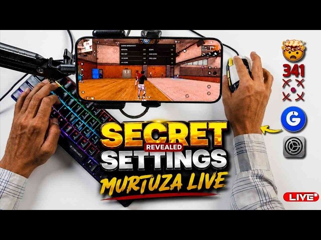 Murtuza_live 🔴 keyboard mouse gameplay🔥 #ggmousepro2#freefire#gaming #viralvide