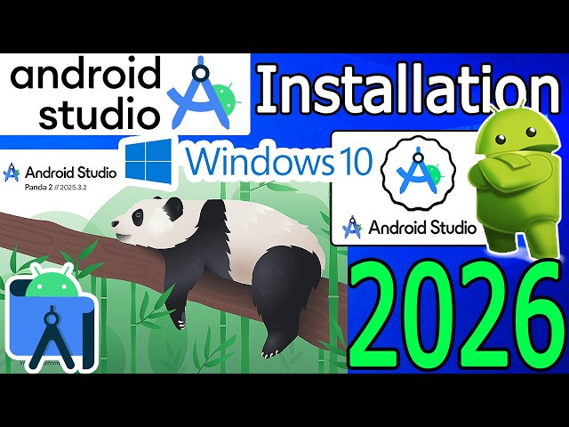 How to install Android Studio Panda on Windows 10 [ 2026 Update ] Run Android Apps on Mobile Phone