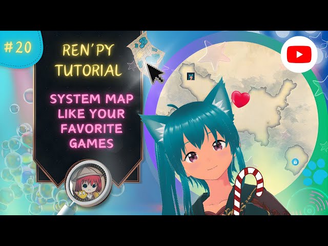 Interactive Map in Ren'Py - Easy Tutorial for Visual Novels