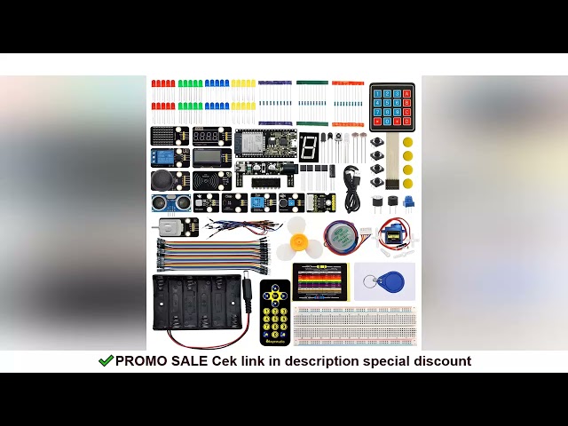 KEYESTUDIO ESP32 Basic Learning Kit Electronic Components Sensors Modules For Arduino Essential Star
