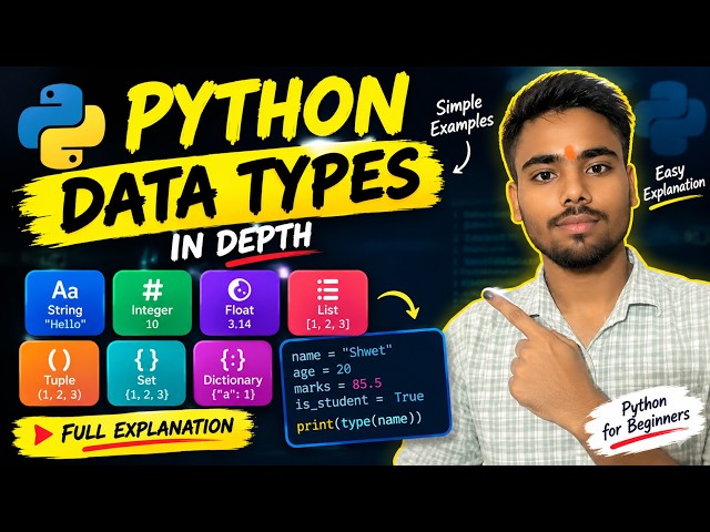 Datatypes in Python from Beginners to advaned || lec : 03