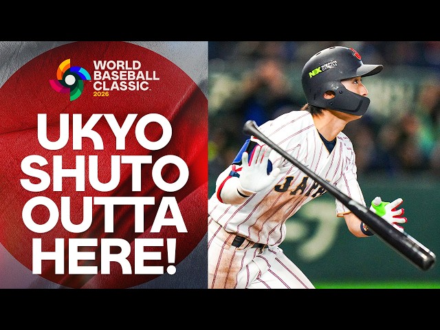 Late-inning CLUTCH home run by Ukyo Shuto of Team Japan! 🇯🇵 2026 World Baseball Classic Highlights
