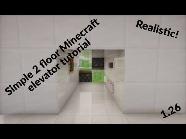 Realistic 2 floor Minecraft elevator with callback. (Works in 1.26)