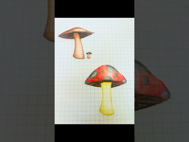 Minecraft vs Realism Mushrooms #minecraft #art