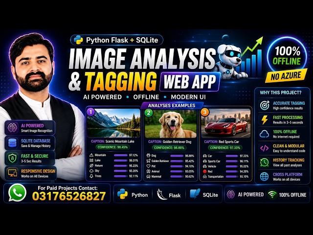 Image Analysis & Tagging Web App Using Python Flask & AI | CS619 Final Year Project 2026