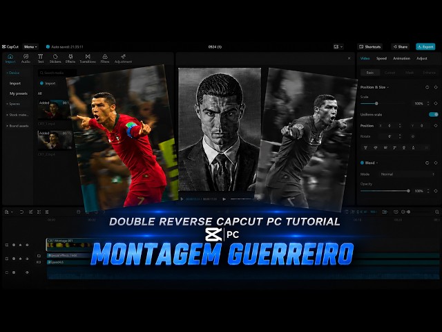 Montagem Guerreiro Double Reverse CapCut PC Tutorial | How to Make Montagem Guerreiro reverse edit