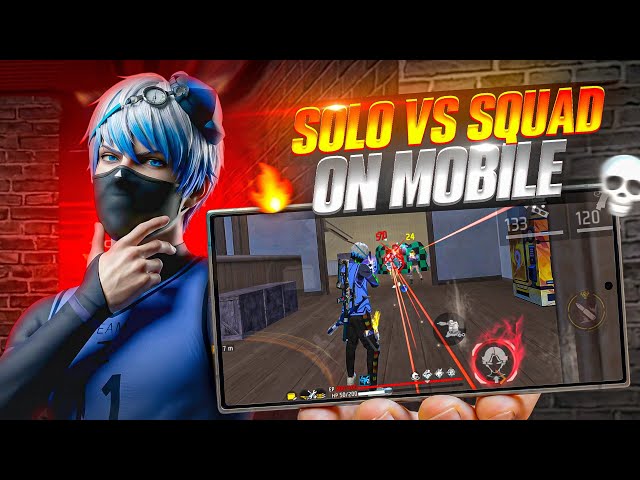 25 KILLS🔥SOLO VS SQUAD 😱 MOBILE FULL GAMEPLAY WITH AK47 + UMP 🎯 | FREE FIRE MAX    