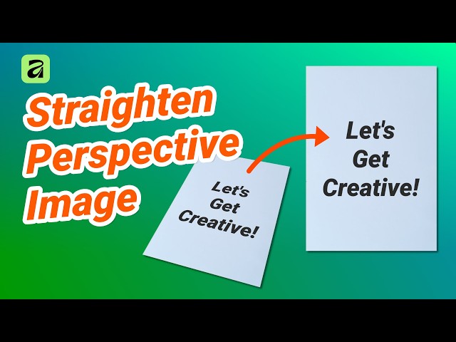 How to Straighten a Perspective Image and Crop It in Affinity | Quick Tutorial