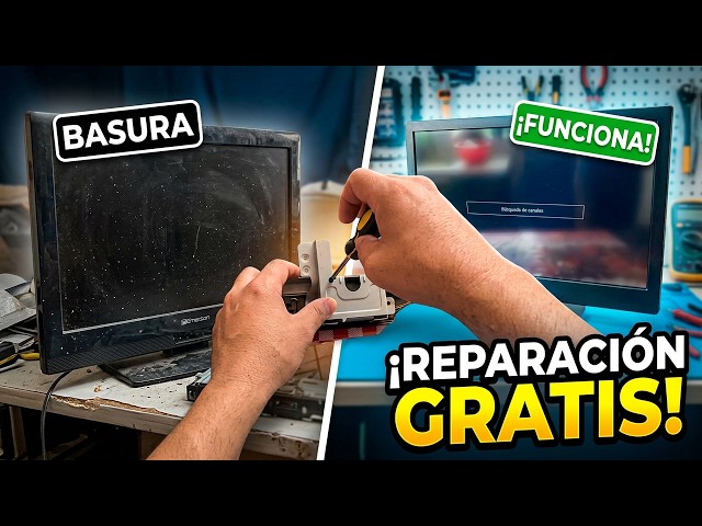 Esta TV iba a la BASURA y la salvé así | reparación completa