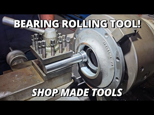 Making a ROLLING TOOL to Lock a Bearing Sleeve | Shop Made Tools