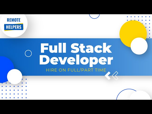 Hire a full-stack developer in a few clicks | Remote Helpers