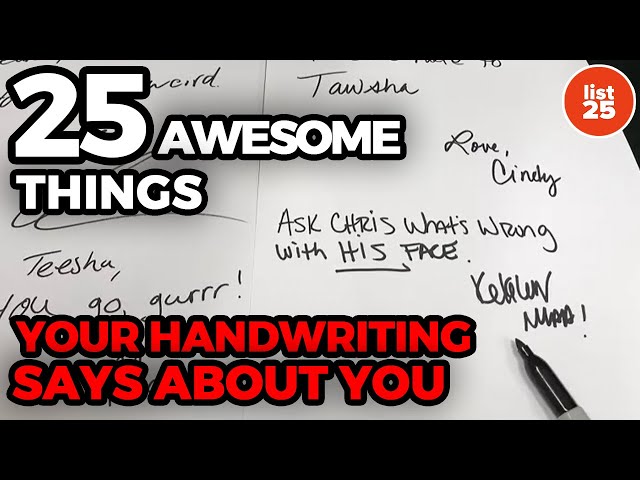 25 AWESOME Things Your Handwriting Says About You - Graphology Secrets Revealed!