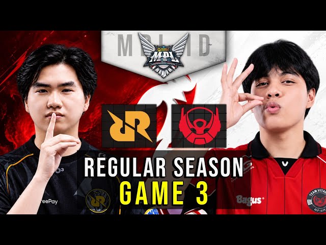 RRQ HOSHI vs BTR 🔥 GAME 3 | MPL ID SEASON 18 | REGULAR SEASON