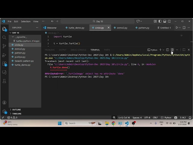 Python Turtle  - How to Draw a Circle in Python