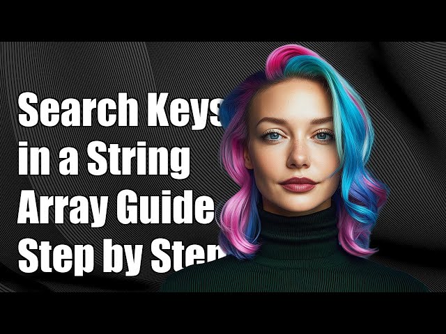 How to Search Dictionary Keys in a String Array: A Step-by-Step Guide