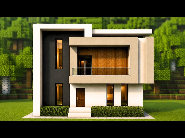EASY 10 Minute Modern House Tutorial