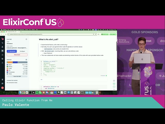 Lightning Talk: Paulo Valente - Calling Elixir function from Nx | ElixirConf US 2025