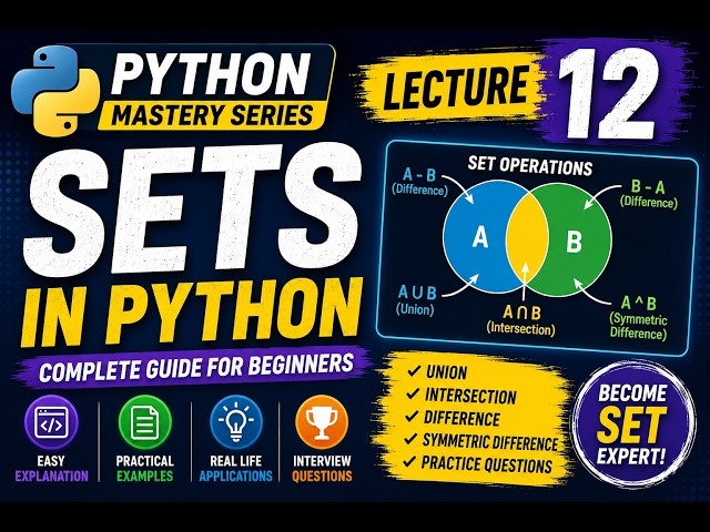 Python video lecture series --- lecture 12