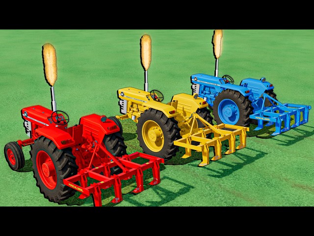 FIRE TRACTORS with PLOWING JOBS IN FARMING SIMULATOR 22