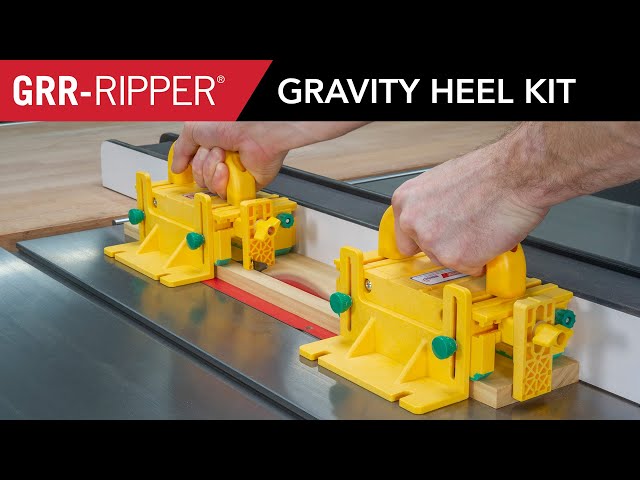 Ultimate Table Saw Pushblock Heel | GRR-RIPPER Gravity Heel Kit