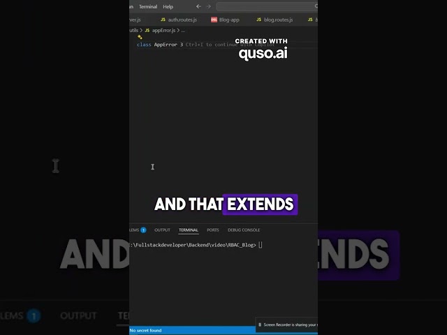 Very Important method | Creating Apperror class in javascript #coding