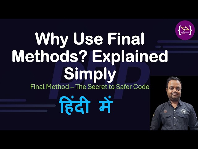 Final Method in PHP Explained with Real Examples | OOP Tutorial | PHP Final Keyword Tutorial #php