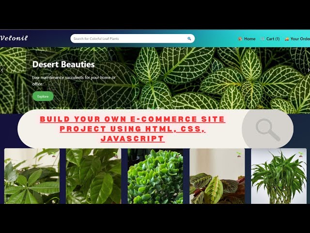 How I Built a Full E-Commerce Website Using HTML, CSS & JavaScript  ||  Best Frontend Project.