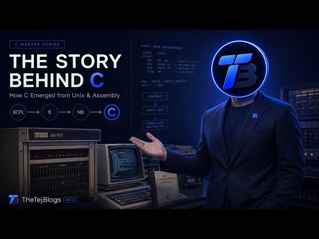 The Story Behind C — From Assembly, BCPL & B to the Birth of C | C Master Series