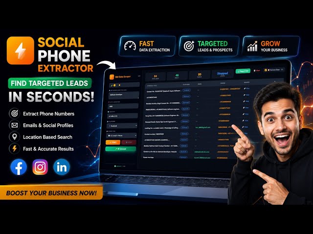 How to Extract Targeted Leads by Keyword & Location | SM Data Scraper v5.0 Full Tutorial